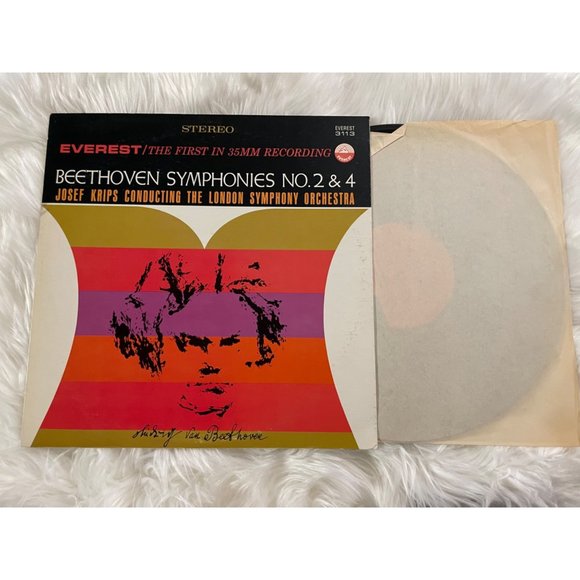 Classical Vinyl Beethoven Symphonies No. 2 and 4 Josef Krips Conducting London S - Picture 3 of 11
